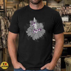 Kitsune Nine-Tailed Fox Cute Chibi Furry Purple Fantasy Art Shirt