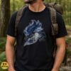 Kitsune Nine Tailed Fox Galaxy Torii Gate Moon Japanese Mythology T-Shirt 7 Kitsune Nine Tailed Fox Galaxy Torii Gate Moon Japanese Mythology Shirt