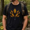Kitsune Nine-Tailed Fox Nine Eyes Orange Fire Glow Japanese Mythology Shirt