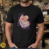 Kitsune Nine-Tailed Fox Sleeping Botanical Cottagecore Japanese Mythology Shirt
