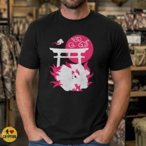 Kitsune Nine Tailed Fox Torii Gate Japanese Mythology T-Shirt 5 Kitsune Nine Tailed Fox Torii Gate Japanese Mythology Shirt