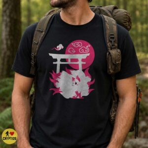 Kitsune Nine Tailed Fox Torii Gate Japanese Mythology T-Shirt 7 Kitsune Nine Tailed Fox Torii Gate Japanese Mythology Shirt