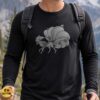 Kitsune Nine-Tailed Fox White Ink Swirl Japanese Mythology Elegant Art T-Shirt 6 Kitsune Nine-Tailed Fox White Ink Swirl Japanese Mythology Elegant Art Shirt