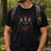 Kitsune Rabbit Mask Dark Gothic Triple Goddess Skeleton Rock Horror Shirt