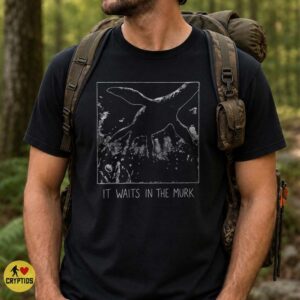 Lake Monster It Waits in the Murk Underwater Dark Horror Cryptid Shirt