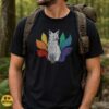 LGBTQ Pride Rainbow Kitsune Fox Japanese Yokai Shirt