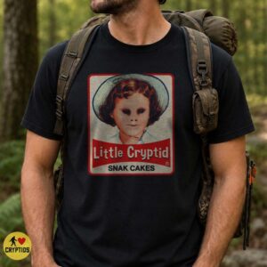 Little Cryptid Snack Cakes Black Eyed Kid Little Debbie Parody Funny Horror T-Shirt 7 Little Cryptid Snack Cakes Black Eyed Kid Little Debbie Parody Funny Shirt