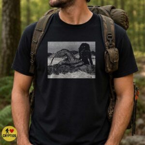 Lizard Man Desert Monster Vintage Cryptid Art Shirt