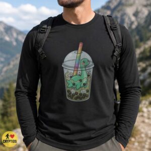 Loch Ness Monster Boba Tea Cute Kawaii Nessie Bubble Tea T-Shirt 5 Loch Ness Monster Boba Tea Cute Kawaii Nessie Bubble Tea Shirt