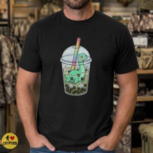 Loch Ness Monster Boba Tea Cute Kawaii Nessie Bubble Tea T-Shirt 7 Loch Ness Monster Boba Tea Cute Kawaii Nessie Bubble Tea Shirt