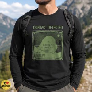 Loch Ness Monster Contact Detected Sonar 700ft Depth Radar Screen Cryptid Shirt