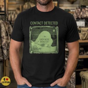 Loch Ness Monster Contact Detected Sonar 700ft Depth Radar Screen Cryptid Shirt