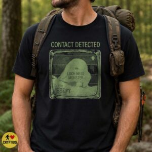 Loch Ness Monster Contact Detected Sonar 700ft Depth Radar Screen Cryptid Shirt