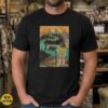 Loch Ness Monster Girl Lake Watercolor Mountain Sunset Cryptid Art T-Shirt 7 Loch Ness Monster Girl Lake Watercolor Mountain Sunset Cryptid Shirt