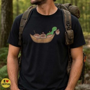 Loch Ness Monster Ice Cream Boat Nessie Cute Funny Shirt