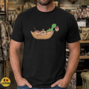 Loch Ness Monster Ice Cream Boat Nessie Cute Funny Shirt