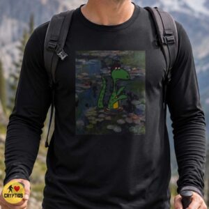 Loch Ness Monster Monet Water Lilies Funny Art Parody Cryptid T-Shirt 5 Loch Ness Monster Monet Water Lilies Funny Art Parody Cryptid Shirt