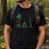 Loch Ness Monster Playing Bagpipes Scottish Nessie Funny Shirt