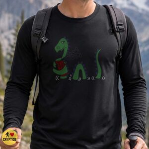 Loch Ness Monster Playing Bagpipes Scottish Nessie Funny Shirt