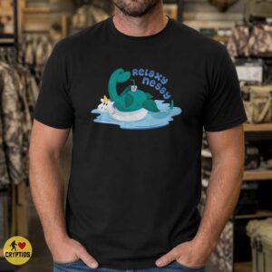 Loch Ness Monster Relaxy Nessy Unicorn Pool Float Drink Funny Shirt