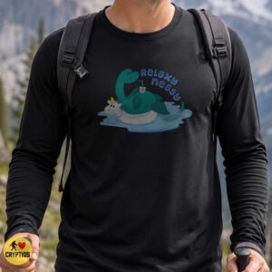 Loch Ness Monster Relaxy Nessy Unicorn Pool Float Drink Funny Shirt