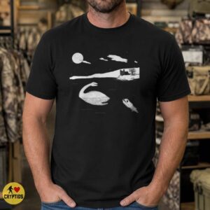 Loch Ness Monster Scotland Castle Full Moon Night Lake Cryptid T-Shirt 5 Loch Ness Monster Scotland Castle Full Moon Night Lake Cryptid Shirt