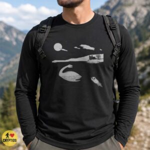 Loch Ness Monster Scotland Castle Full Moon Night Lake Cryptid T-Shirt 7 Loch Ness Monster Scotland Castle Full Moon Night Lake Cryptid Shirt
