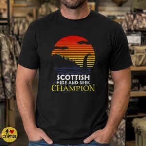 Loch Ness Monster Scottish Hide and Seek Champion Funny Retro Sunset T-Shirt 7 Loch Ness Monster Scottish Hide and Seek Champion Funny Shirt