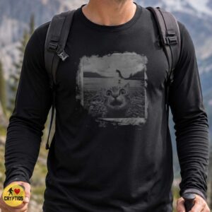 Loch Ness Monster Shocked Cat Funny Vintage Photo Cryptid T-Shirt 6 Loch Ness Monster Shocked Cat Funny Vintage Photo Cryptid Shirt