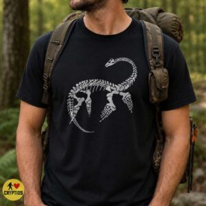 Loch Ness Monster Skeleton Fossil Nessie Cryptid Science Shirt