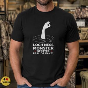 Loch Ness Monster Spotted Real or Fake OK Hand Funny Shirt