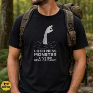 Loch Ness Monster Spotted Real or Fake OK Hand Funny Shirt