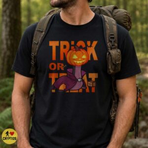 Loch Ness Monster Trick Or Treat Halloween Pumpkin Head Funny Cryptid T-Shirt 5 Loch Ness Monster Trick Or Treat Halloween Pumpkin Head Funny Shirt