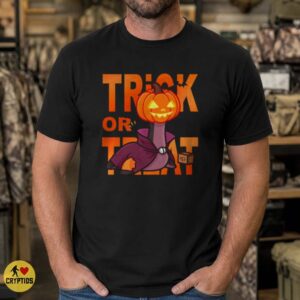 Loch Ness Monster Trick Or Treat Halloween Pumpkin Head Funny Cryptid T-Shirt 7 Loch Ness Monster Trick Or Treat Halloween Pumpkin Head Funny Shirt