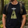 Loch Ness Monster UFO Abduction Funny Nessie Alien Cryptid Shirt