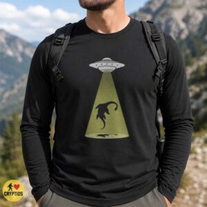 Loch Ness Monster UFO Abduction Funny Nessie Alien Cryptid Shirt