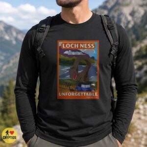 Loch Ness Monster Unforgettable Experiences Funny Retro Travel Poster Shirt