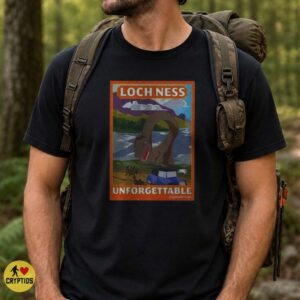 Loch Ness Monster Unforgettable Experiences Funny Retro Travel Poster Shirt