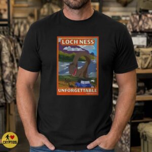Loch Ness Monster Unforgettable Experiences Funny Retro Travel Poster Shirt