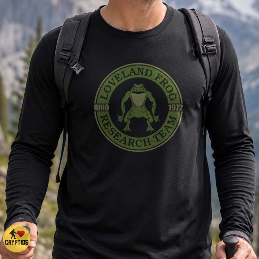 Loveland Frog Ohio 1972 Cryptid Research Team T-Shirt 2 Loveland Frog Ohio 1972 Cryptid Research Team Shirt