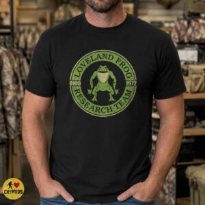 Loveland Frog Ohio 1972 Cryptid Research Team Shirt