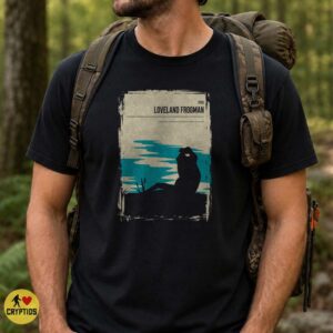 Loveland Frogman 1955 Vintage Minimalist Poster Ohio Cryptid Shirt