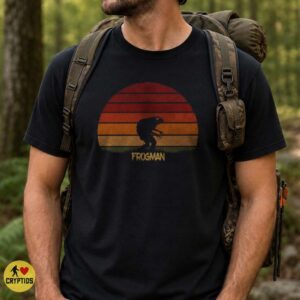 Loveland Frogman Cryptid Retro Sunset Ohio T-Shirt 5 Loveland Frogman Cryptid Retro Sunset Ohio Shirt