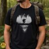 Loveland Frogman Moonlit Lake Cryptid Ohio Paranormal Black White T-Shirt 7 Loveland Frogman Moonlit Lake Cryptid Ohio Paranormal Shirt