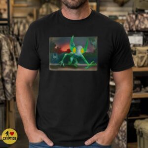 Loveland Frogman Neon Glow Cryptid Monster Ohio Legend Shirt