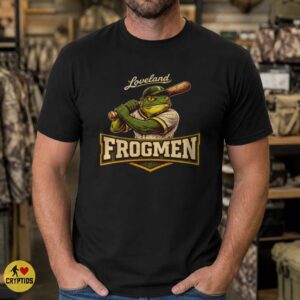 Loveland Frogmen Baseball Mascot Cryptid Frog Ohio Shirt