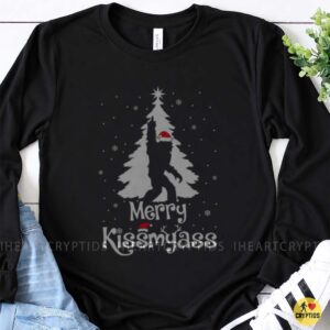 Merry Kiss My Ass Bigfoot Rude Christmas Sasquatch T-Shirt Funny 7 Merry Kiss My Ass Bigfoot Rude Christmas Sasquatch Shirt