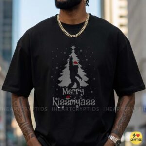 Merry Kiss My Ass Bigfoot Rude Christmas Sasquatch T-Shirt Funny 8 Merry Kiss My Ass Bigfoot Rude Christmas Sasquatch Shirt