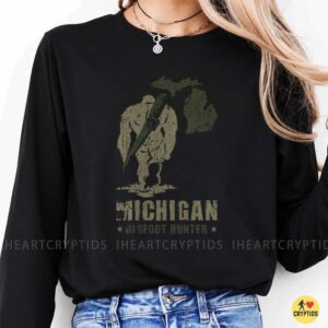 Michigan Bigfoot Hunter Sasquatch Cryptid Tracker Shirt