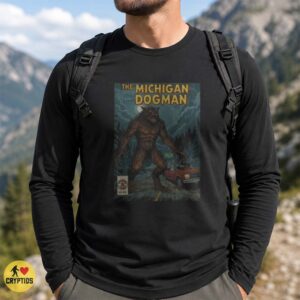 Michigan Dogman Vintage Comic Book Cover Cryptid Horror T-Shirt 5 Michigan Dogman Vintage Comic Book Cover Cryptid Horror Shirt